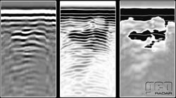 Georadar - przykład obróbki danych