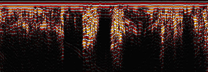 Georadar i archeologia - średniowieczne mury