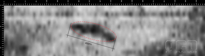plan anomalii - wrak samolotu znaleziony przy pomocy georadaru