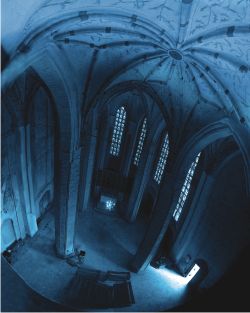 Ground penetrating radar in archeology - church