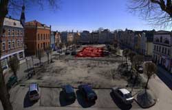 profil georadarowy przedsatwiający lokalizację krypty - krypta w bazylice